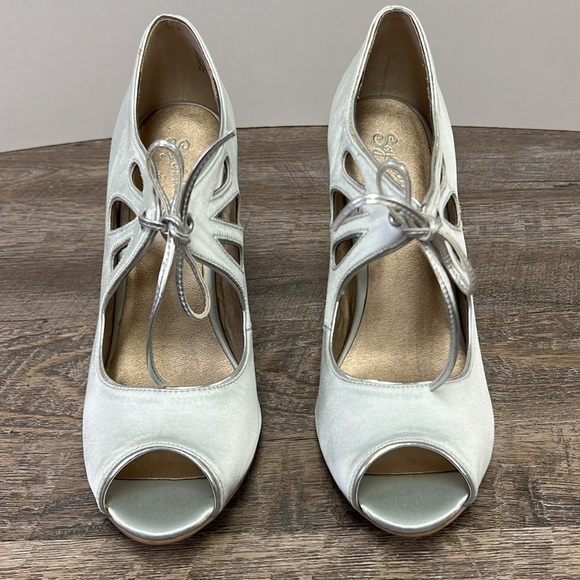 NEW Seychelles ‘I DO lll’ Mint Sprig Heels Size 11 - Picture 2 of 13